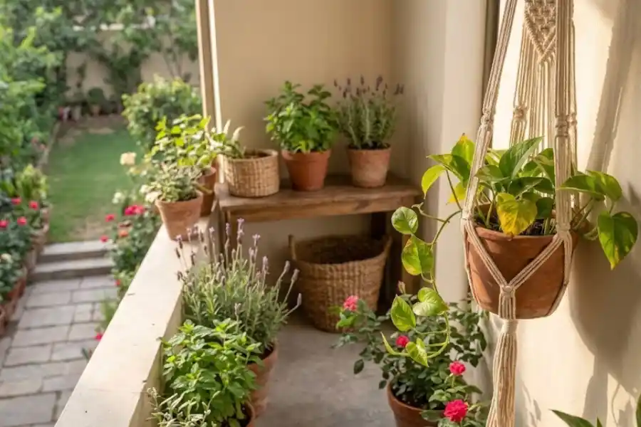 Macrame Plant Hanger: How to Buy, Hang, and Care for One 1 Macrame plant hanger with a trailing pothos plant hanging near a sunny window